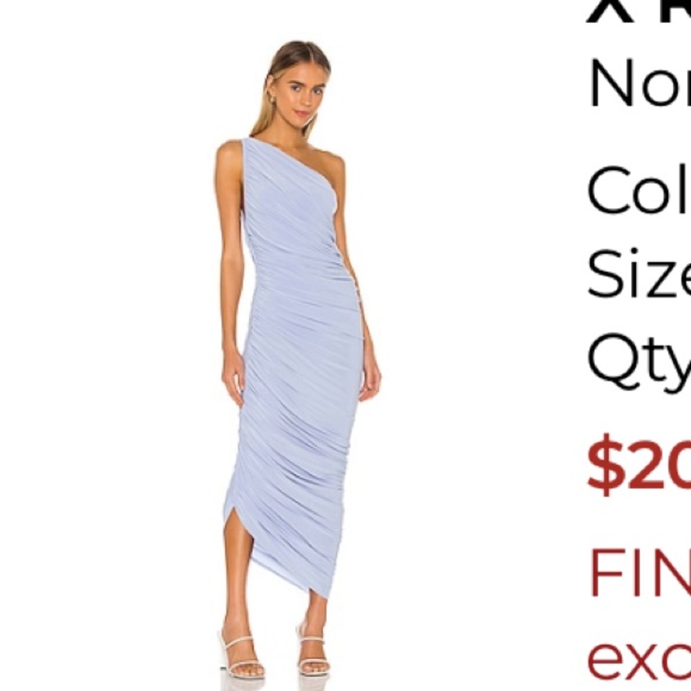 Norma kamali Diana gown in celestial blue - Picture 4 of 4